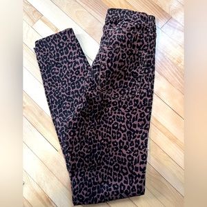 Skinny high rise corduroy pants